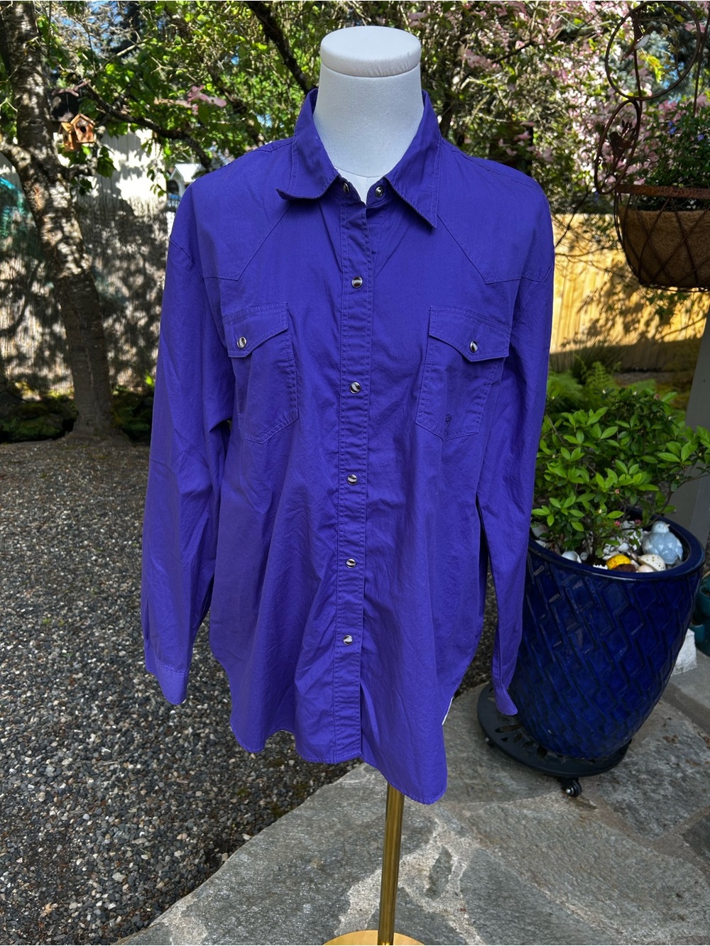 NWT - ROPER Purple Button-Up Shirt - Size XL